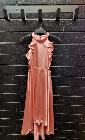 Alexa Satin High Low Dress by Designer Kidz
