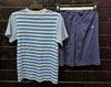 Bright Blue Striped PJ Set by Huckleberry Lane Sleepwear