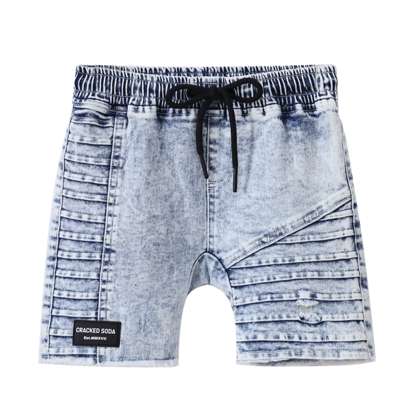 Rhodes Detailed Denim Shorts by Cracked Soda