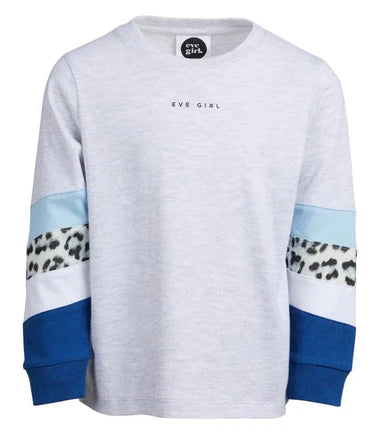Girls Riley Panel L/S Tee by Eve Girl