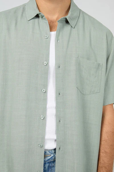 Textured Linen SS Shirt by Silent Theory