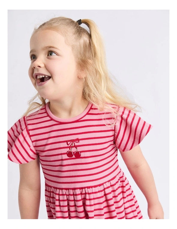 Girls Betty Rib Dress - Innocence and Attitude