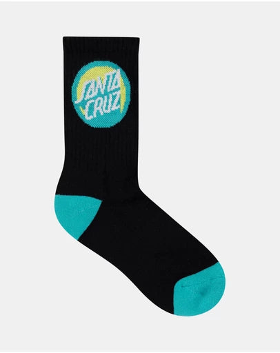 Youth Bold Shadow Dot Crew Sock (4 Pack) by Santa Cruz