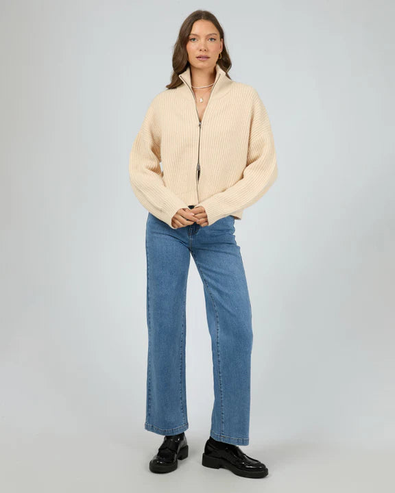Bridie Knit Zip Through by All About Eve