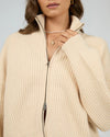 Bridie Knit Zip Through by All About Eve