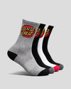 Classic Dot Crew Sock (Mens) by Santa Cruz