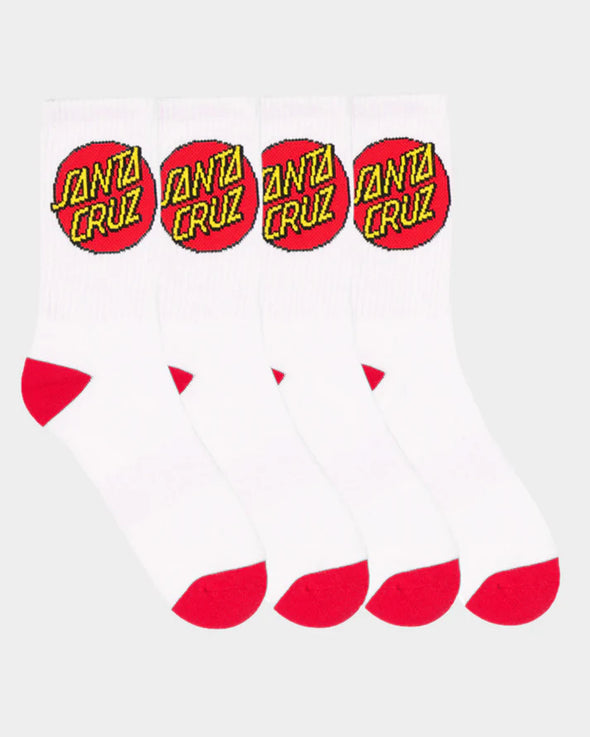 Classic Dot Crew Sock (Mens) by Santa Cruz