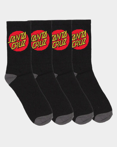 Classic Dot Crew Sock (Mens) by Santa Cruz