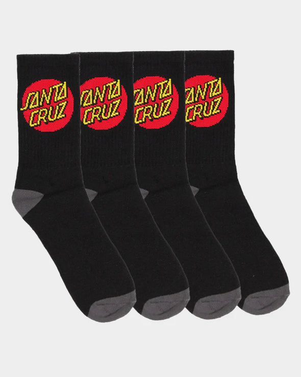 Classic Dot Crew Sock (Mens) by Santa Cruz