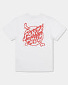 Crossbone Dot Mono Center Tee by Santa Cruz
