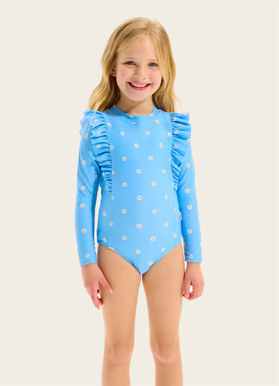 Girls Daisy Chain Frill Paddlesuit by Seafolly Kids