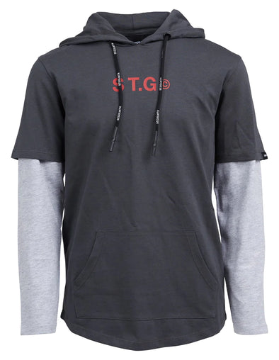 Down The Line Hooded Tee by St Goliath