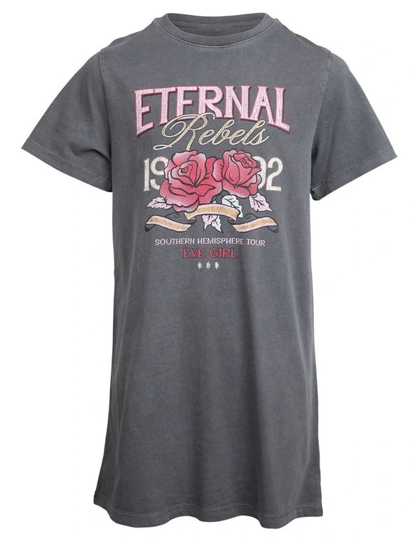 Eternal Rebels Tee Dress by Eve Girl