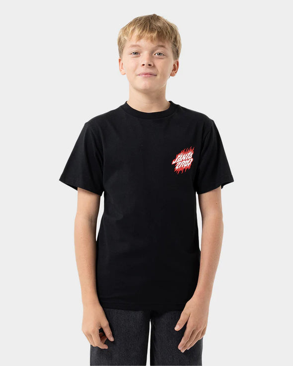 Flamed Dot Upside Down Tee by Santa Cruz