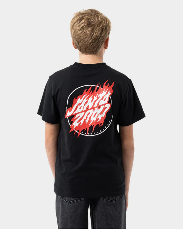 Flamed Dot Upside Down Tee by Santa Cruz