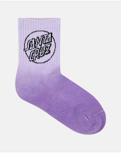 Youth Girls Opus Dot Mid Sock (2 pk) by Santa Cruz