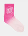 Youth Girls Opus Dot Mid Sock (2 pk) by Santa Cruz