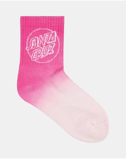 Youth Girls Opus Dot Mid Sock (2 pk) by Santa Cruz