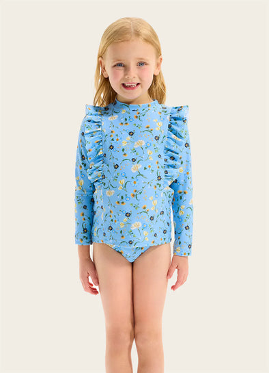 Girls Modern Romance Frill Rashie Set by Seafolly Kids