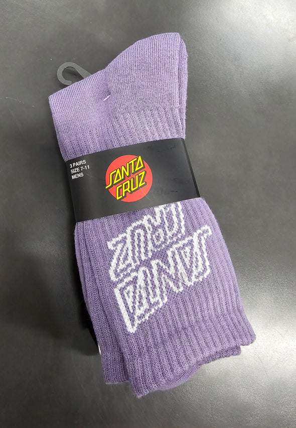 SC Stack Mens Mono Crew Sock (3 Pack) by Santa Cruz