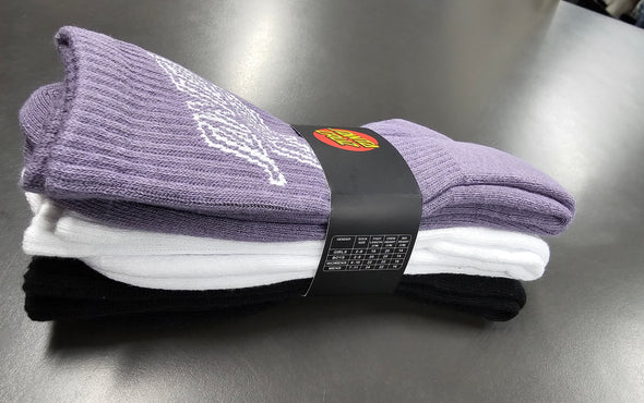 SC Stack Mens Mono Crew Sock (3 Pack) by Santa Cruz