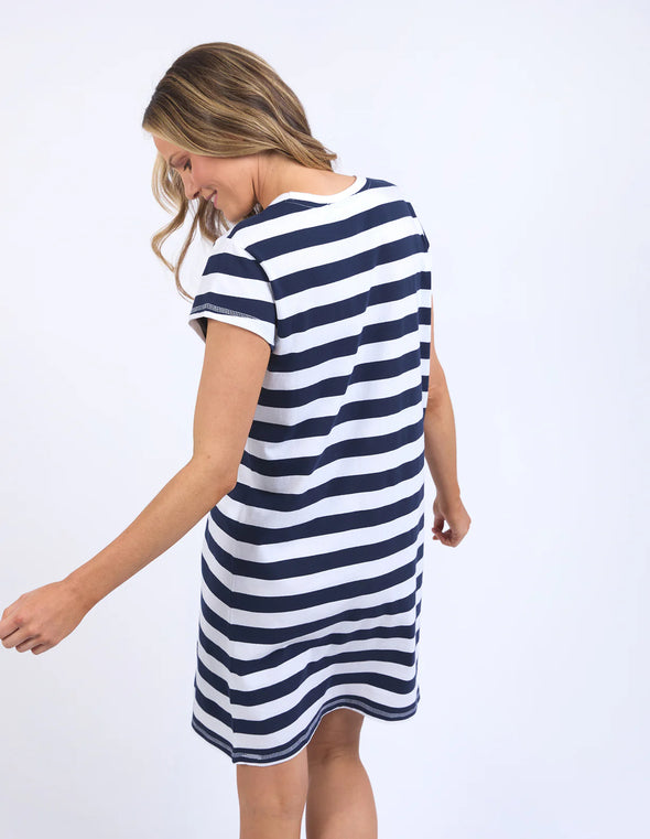 Signature Stripe Tee Dress by Foxwood