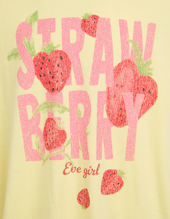 Girls Strawberry Tee by Eve Girl