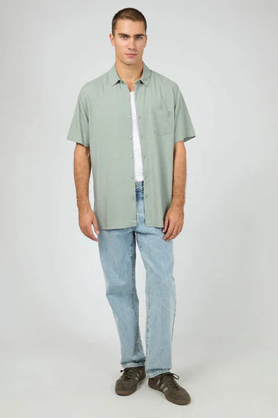 Textured Linen SS Shirt by Silent Theory