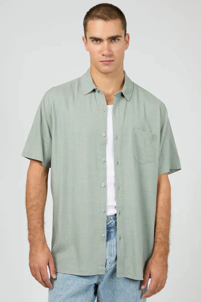 Textured Linen SS Shirt by Silent Theory
