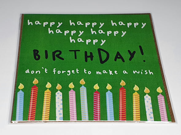 Happy Happy Birthday Card (unisex) - Innocence and Attitude