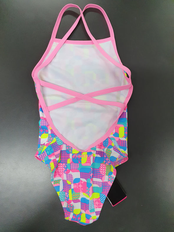 Girls Patched Up One Piece by Funkita - Innocence and Attitude
