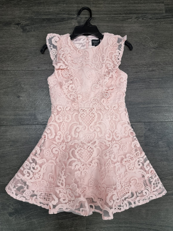 bardot junior sadie lace dress Girls Sadie Lace Dress In Blush Pink