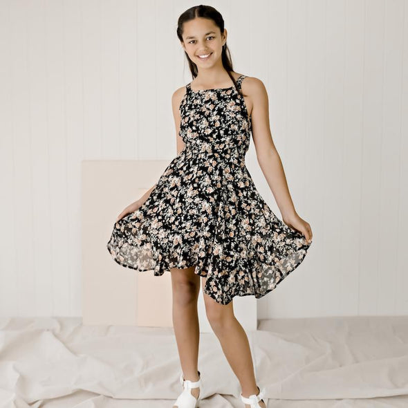 Phoebe Floral Dress by Designer Kidz - Innocence and Attitude
